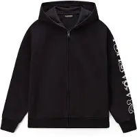 Napapijri Casaco em moletão 'B-Acadia' preto / branco