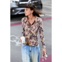 Desigual Blusa acastanhado / preto
