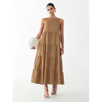 St MRLO Vestido 'Byron' castanho