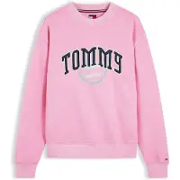 Tommy Hilfiger Sweatshirt 'Varsity Crest' navy / turquesa / rosa claro / branco