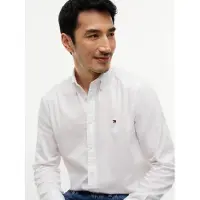 Tommy Hilfiger Camisa clássica 'Flex' branco