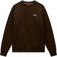 Napapijri Sweatshirt 'TEZA' ecru / chocolate