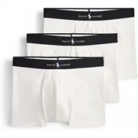 Ralph Lauren para homem. 714965507013 Conjunto de 3 boxers clássicos de mistura de algodão branco (M), Homewear