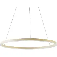 Arcchio Candeeiro suspenso LED Albiona, bege, 1 anel, Ø 80 cm
