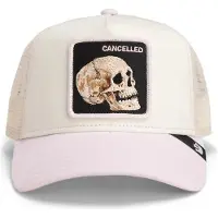 GOORIN BROS. Boné 'Gorra goorin bros beige/rosa calavera the cancelled skull trucker cap' bege