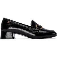 Carmela para mulher. 16253901-ANTRACITA Sapatos de Couro 162539 preto (36), 1 a 3cm, Nenhum, Casual, Clássico