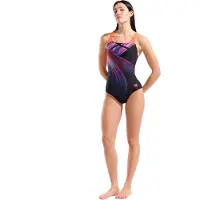Arena Fato de banho 'Jellyfish Swim Pro Back' azul / rosa / preto