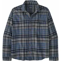 Patagonia - Camisas - M's L/S LW Fjord Flannel Shirt Depth New Navy para Homem - Tamanho S