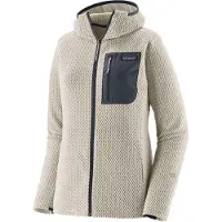 Patagonia - Vestuário caminhada mulher - W's R1 Air Full-Zip Hoody Birch White para Mulher - Tamanho S