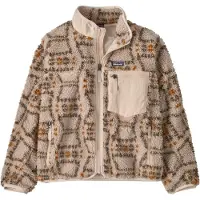 Patagonia - Marcas - K's Retro-X Jkt Snowshoe Hare Natural para criança - Tamanho criança XL