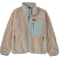 Patagonia - Marcas - K's Retro-X Jkt Natural w/Virtually Blue para criança - Tamanho criança M - Azul