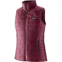 Patagonia - Casacos acolchoados ski mulher - W's Nano Puff Vest Berry Fig para Mulher - Tamanho XS - Violeta