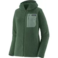 Patagonia - Vestuário caminhada mulher - W's R1 Air Full-Zip Hoody Canopy Green para Mulher - Tamanho S - Verde