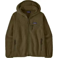 Patagonia - Marcas - W's Retro Pile Hoody Basin Green para Mulher - Tamanho XS - Caqui