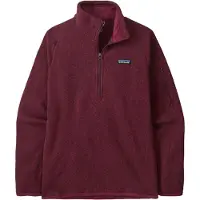 Patagonia - Marcas - W's Better Sweater 1/4 Zip Berry Fig para Mulher - Tamanho XS - Violeta