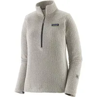 Patagonia - Polares mulher - W's R1 Air Zip Neck Birch White para Mulher - Tamanho L