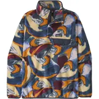 Patagonia - Marcas - W's LW Synch Snap-T P/O Smudge Smolder Blue para Mulher - Tamanho S - Azul