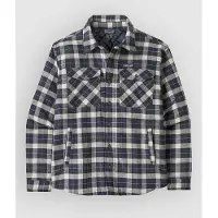 Patagonia - Casacos - M's LW Insulated Fjord Flannel Shirt Evergreen Fjord Smolder Blue para Homem - Tamanho XL - Verde