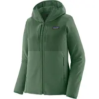 Patagonia - Vestuário caminhada mulher - W's R2 CrossStrata Hoody Canopy Green para Mulher - Tamanho S - Verde