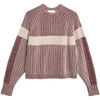 Armedangels Pullover creme / bordeaux