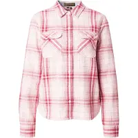 Superdry para mulher. W4010596A Camisa Lumberjack Check Flannel rosa (XS), Casual, Algodão, Manga comprida