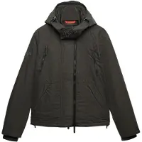 Superdry para homem. M5012422A Casaco com capuz MF Arctic verde escuro (XXL), Preto, Casual, Polister Reciclado