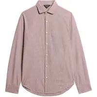 Superdry para homem. M4010860A Camisa casual de manga comprida cor-de-rosa (S), Algodão