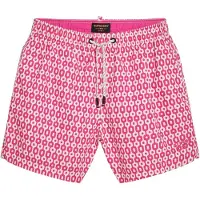 Superdry para homem. M3010231A Fato de banho estampado feito de material reciclado cor-de-rosa (M), Beachwear, Sustentável, Poliéster recicl