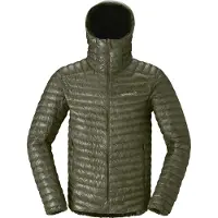 Norrøna - Marcas - Trollveggen Down800 Super Light Hood M Deep Lichen Green para Homem - Tamanho XL - Caqui