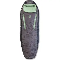 Nemo - Sacos-cama trekking - Forte Womens 35 Plum Gray/Celadon Green para Mulher - Tamanho Regular - Cinzento