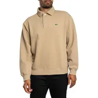 Lacoste Polos mangas compridas Sweatshirt col polo en piqué double face homens - Bege - EU M