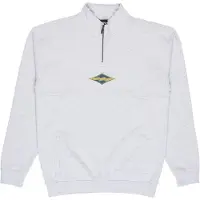 Billabong - Sweats - Burleigh Mock Neck Sweatshirt Light Grey Heather para Homem - Tamanho M - Cinzento