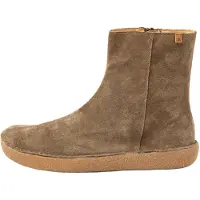El naturalista para mulher. 2606311KH005_012 Botins de Pele N6063 Tami raupe (37), Couro, Marrom, Plano, Camurça, Zíper, Casual