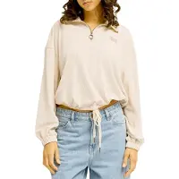 Billabong - Sweats - Coffee Time White Cap para Mulher - Tamanho M - Branco