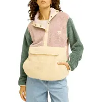 Billabong - Switchback Pullover Sea Fog para Mulher - Tamanho S - Rosa