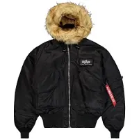 Alpha industries Casaco meia-estação '45P' preto / branco
