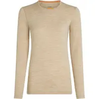 Icebreaker - Primeiras camadas mulher - W Merino 200 Oasis LS Crewe Bay Heather para Mulher - Tamanho XS