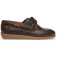 Sebago para homem. 72125BW Mocassins em pele castanha Gary Jobson (41), Couro, Marrom, Plano, 1 a 3cm, Cordão, Casual, Clássico