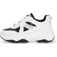 GUESS para mulher. FLFHACFAL12 Tênis Hacha branco (36), 3 a 5cm, Cordão, Casual