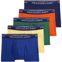 Ralph Lauren para homem. 714864292029 Set 5 boxers clássicos de algodão elástico multicolor (L), Homewear