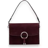 Hispanitas para mulher. BI264945 Bolsa Soft bordô (OSFA), Casual, Grená, Camurça, Borgonha
