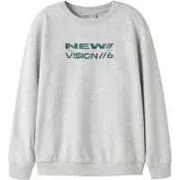 Name it Sweatshirt 'NKMLAZARUS' azul claro / cinzento claro / verde escuro / vermelho