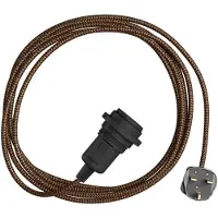 Creative Cables Porta-lâmpada Com Cabo Snake Zig-zag Shade Ready