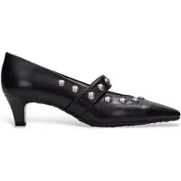 Hispanitas para mulher. HI265002 Sapatos de Pele Viena preto (39), Couro, 3 a 5cm, Nenhum, Clássico