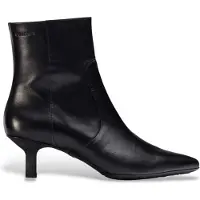 Wonders para mulher. G-7111 Flex Fit 11 sapatos de couro preto (38), 1 a 3cm, Zíper, Casual