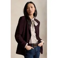 Ralph Lauren para mulher. 211B17223001 Blazer de crepe de lã lilás (40), Casual, Clássico