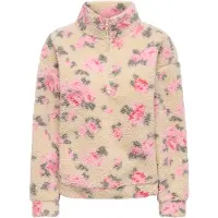 ONLY Pullover 'ONLNEW JANNE' creme / cor-de-rosa / amora