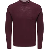 Only & Sons Pullover 'ONSHAY' vermelho vinho