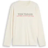 Tom Tailor Camisa oliveira / vermelho / branco lã
