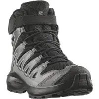 Salomon - Calçado caminhada criança - XA Pro Winter WP J Black/Castlerock para criança - Tamanho criança 36 - Cinzento